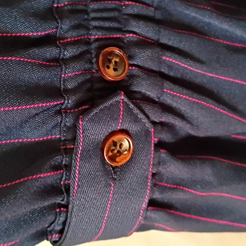 Navy Striped Jumpsuit - Picture 5 of 5